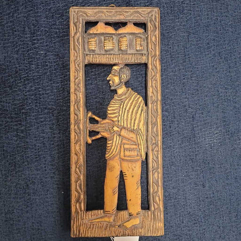 Hand Carved Wood Wall Decor