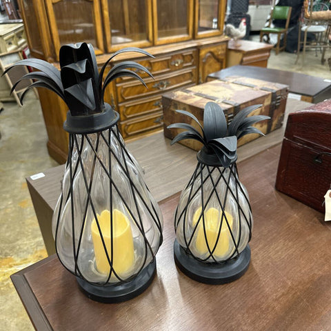 Pair of Pineapple Candle Holders