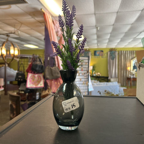 Faux Lavender w/ Vase
