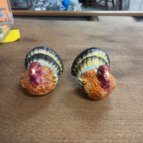 Pair of Turkey Figurines