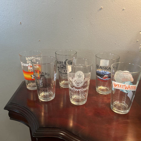 Set of 6 Souvenir Travel Glasses