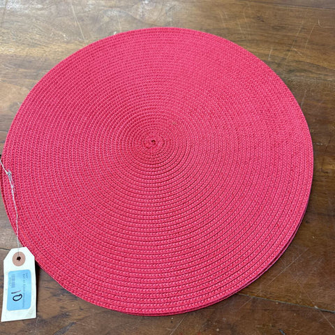 Set of 2 red placemats