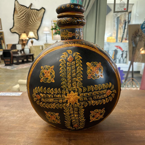 Oriental Vase with lid 19" x 14"