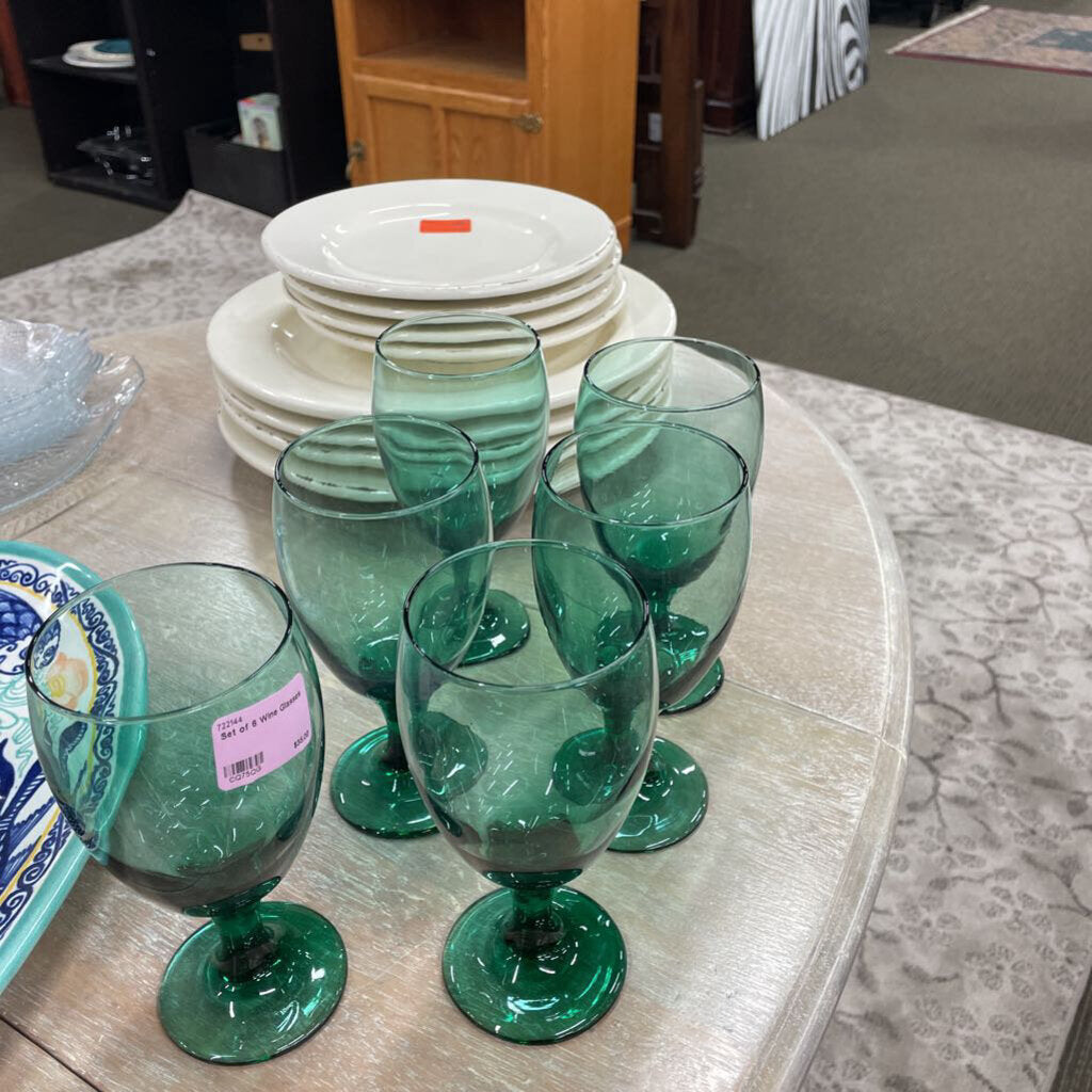Set of 6 Wine Glasses