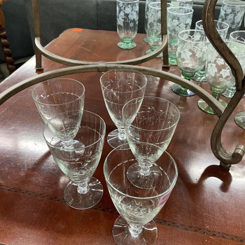 Set of 5 Crystal Glasses