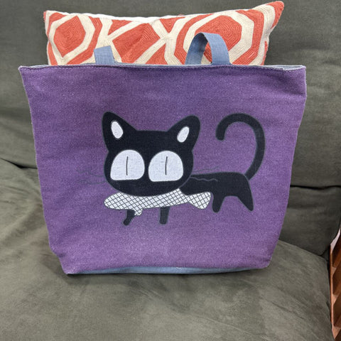 Cartoon Cat Tote Bag