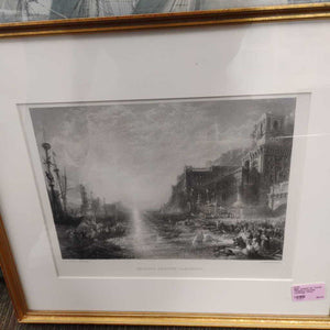 1886 Joseph W. Turner "Regulus Leaving Carthage" Print