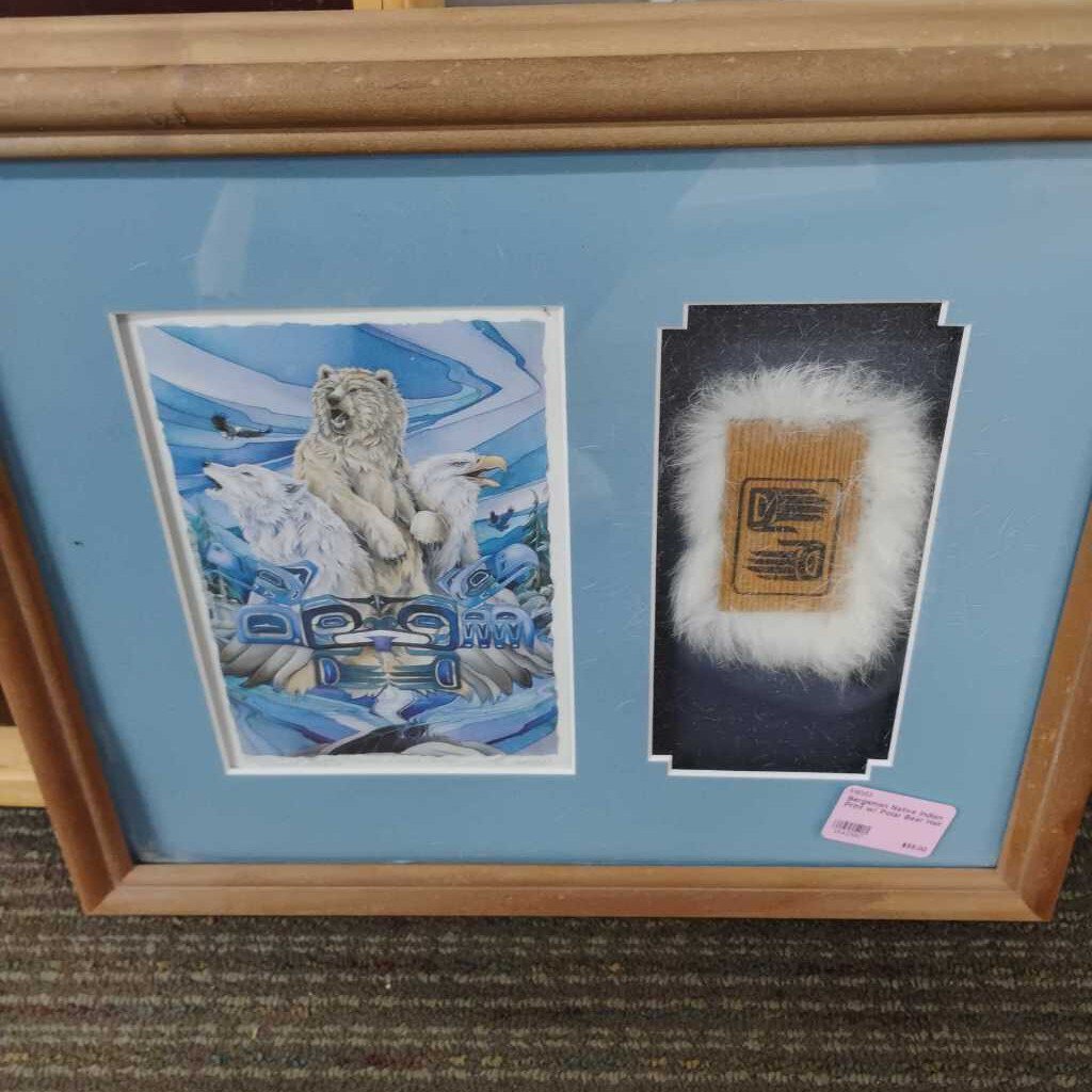 Bergsman Native Indian Print w/ Polar Bear Hair