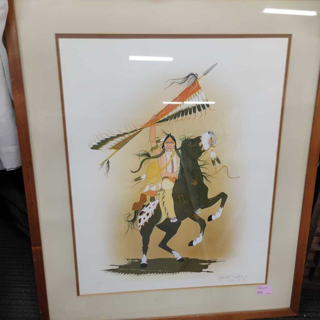 Antowine Warrior Signed Print