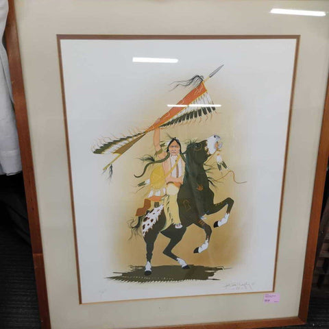Antowine Warrior Signed Print