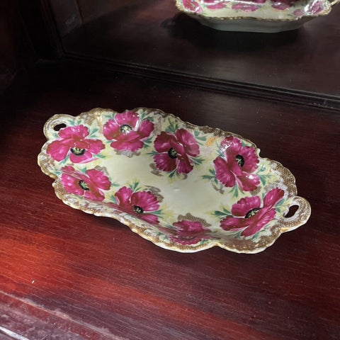 Antique Hand Painted Asian Dish