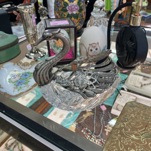 Sterling and Crystal Salt Cellar
