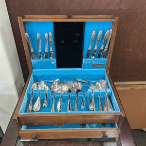 Nickle Silver Flatware Set w/ Case