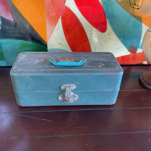 Vtg Toolbox w/ Vtg Fishing Tackle Accessories