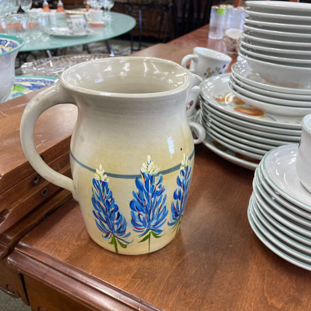 Hand Painted Pottery Pitcher