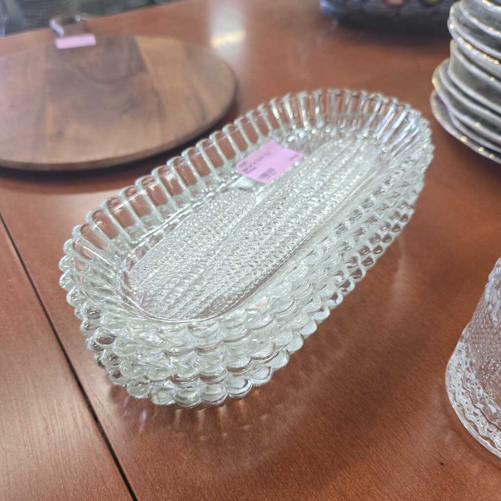 Set of 4 Corn Cob Plates