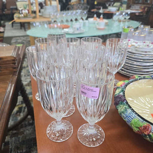 Set of 12 Makasa Crystal Wine Glasses