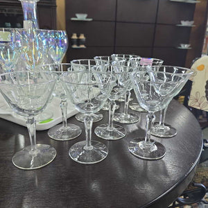 Set of 11 Crystal Wine Glasses