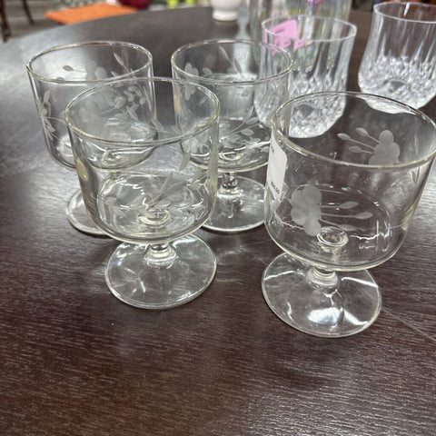 Set of 4 Crystal Glasses