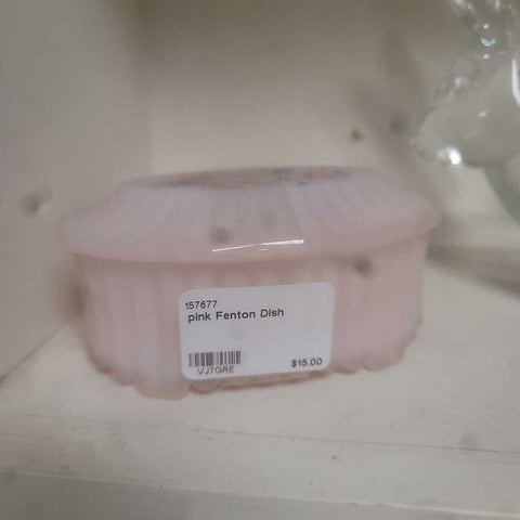 pink Fenton Dish