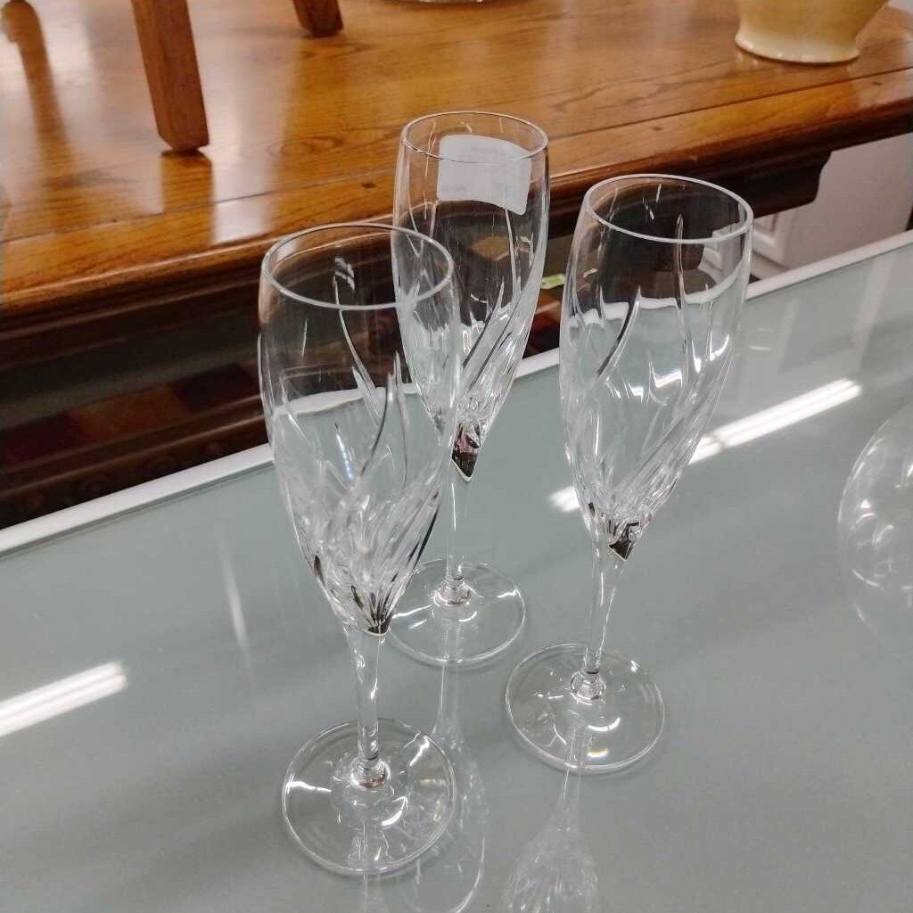 Set of 3 Marquis Waterford "Summer Breeze" Flutes