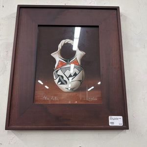 Acoma Wedding Vase Print Signed & #