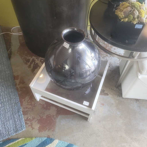 Hector Ortega Signed Vase on Stand