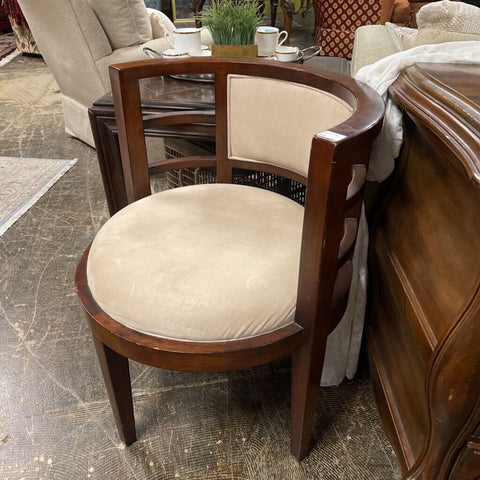 Pair of Barrel Back Chairs