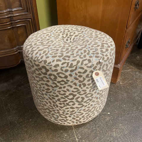 Animal Print Ottoman