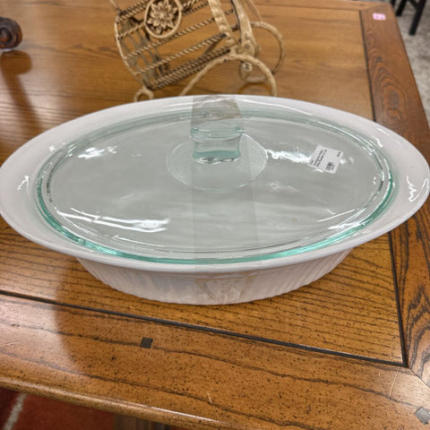 Corningware French White Roaster w/ Lid