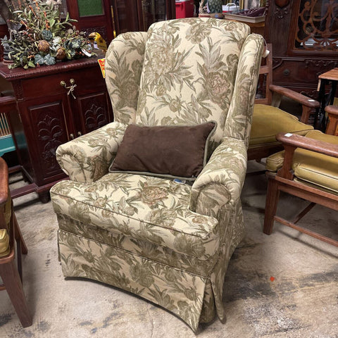 custom upholstery Winged Back Chair