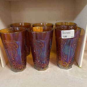 Set of 8 Indiana Harvest Glasses