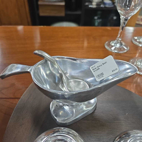 Silver Gravy Boat w/Ladle