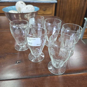 Set of 6 Crystal Glasses
