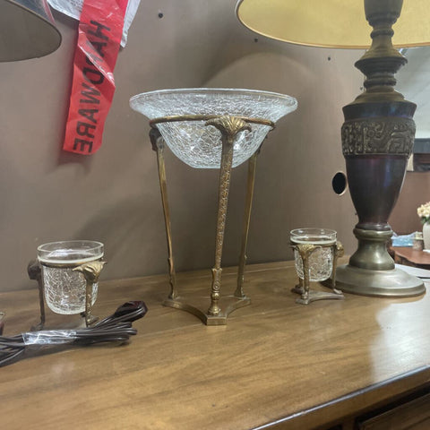Set of 3 Glass Decor