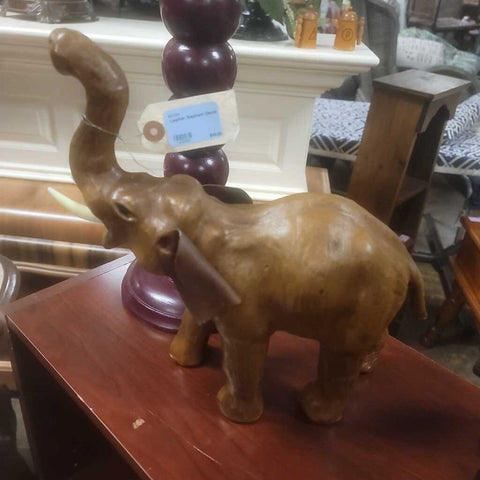 Leather Elephant Decor