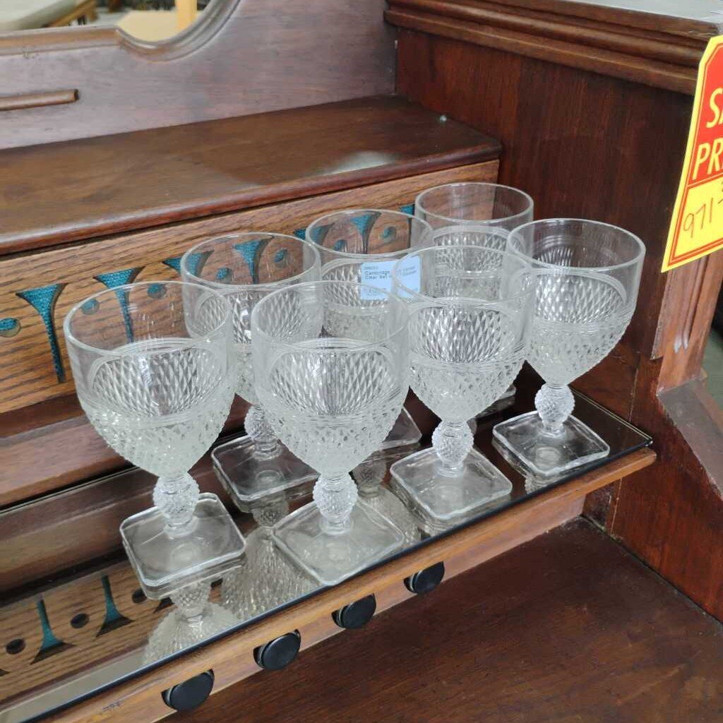 Cambridge Mt. Vernon Clear Set of 7 Glasses