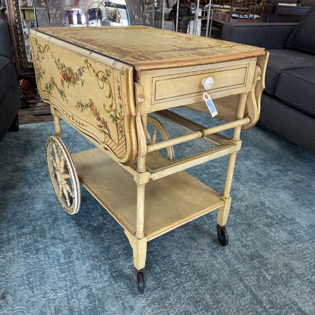 Vintage Rolling Teacart