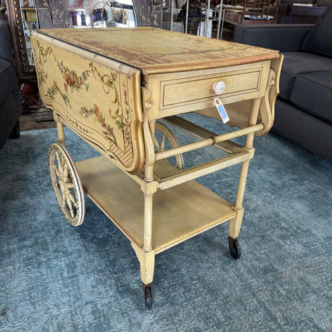 Vintage Rolling Teacart