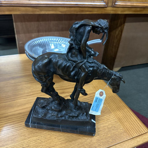 "End of Trail" By: James E. Fraser Bronze Statue on Marble