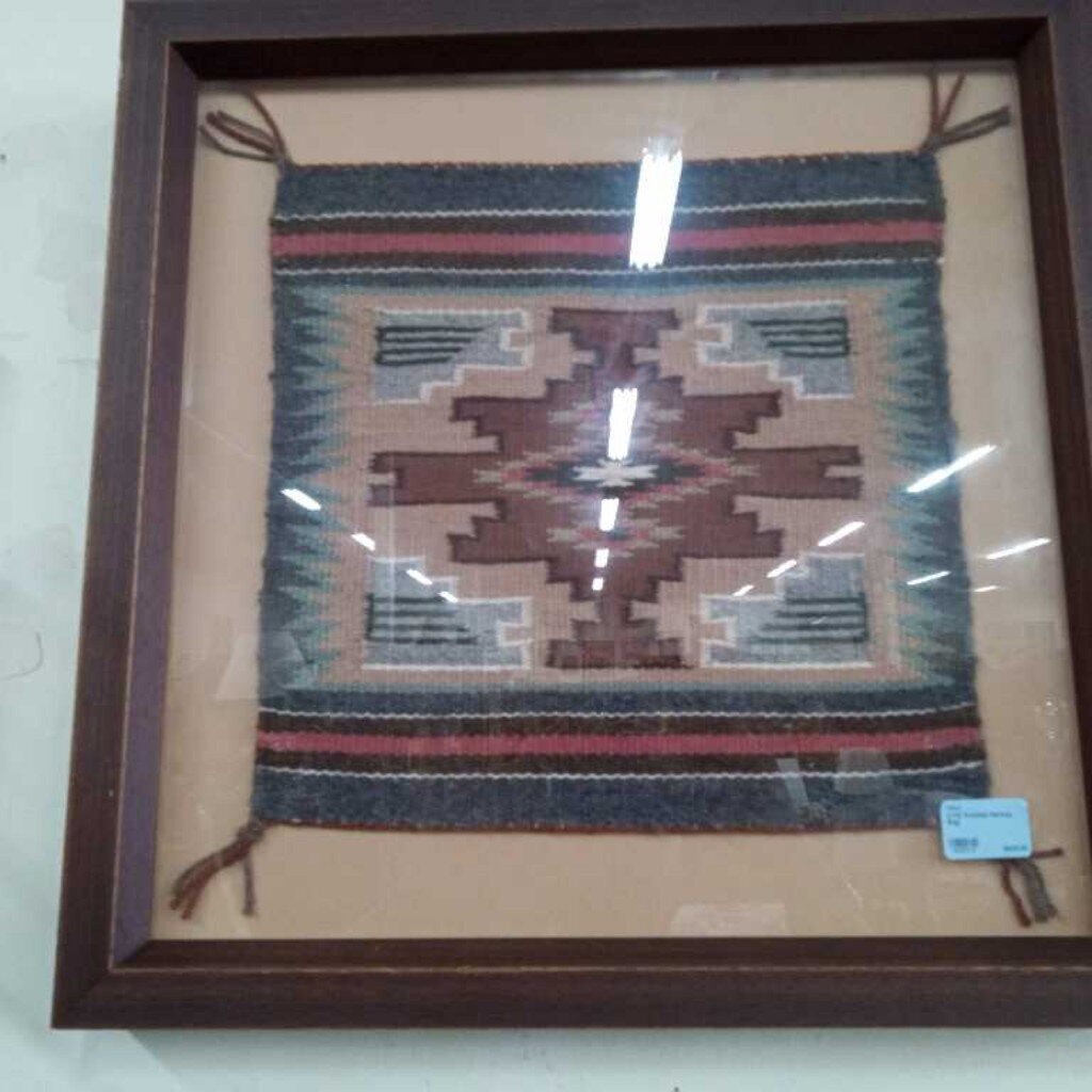 VTG Framed Navajo Rug