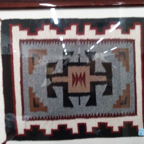 VTG Framed Navajo Rug