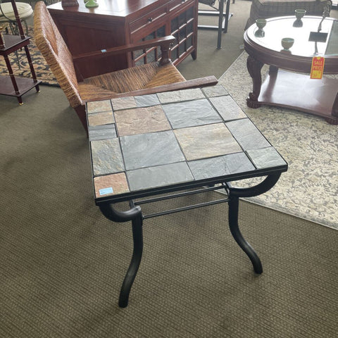 Tile Top Outdoor Side Table
