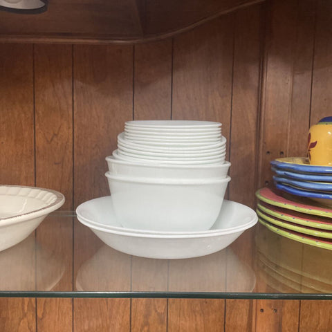 Corelle Winter White 17pc Dish Set