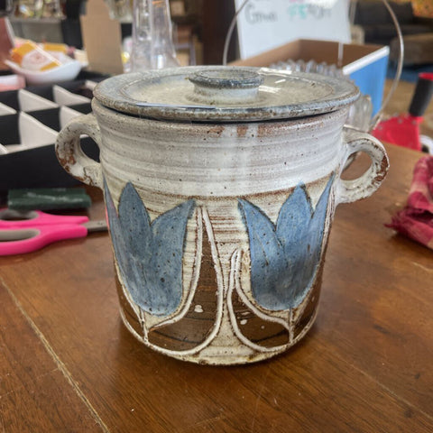 Earthenware Bucket w/ Lid