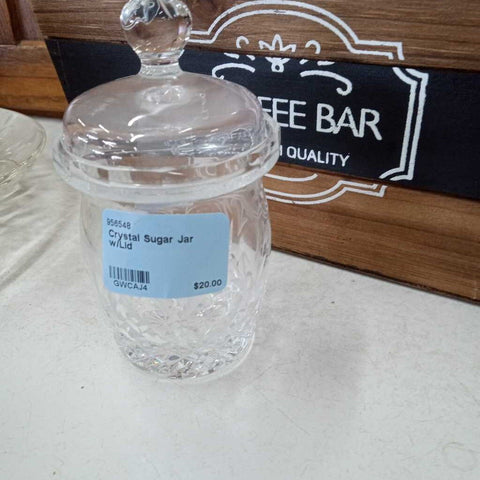 Crystal Sugar Jar w/Lid
