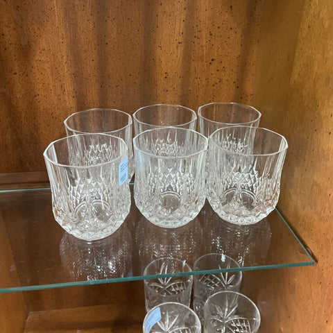 Set of 6 Crystal Whisky Glasses