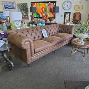 Arhaus Wessex Leather Sofa
