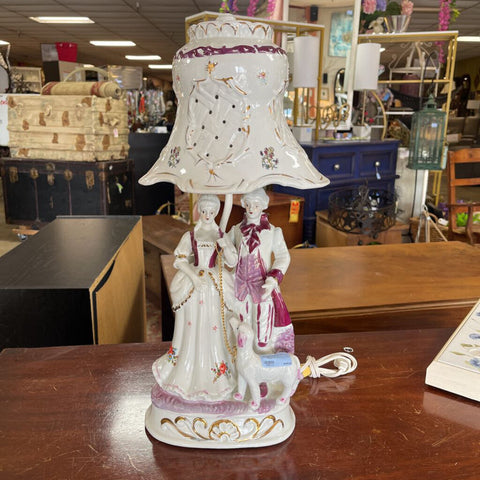 Porcelain Lamp w/ Shade