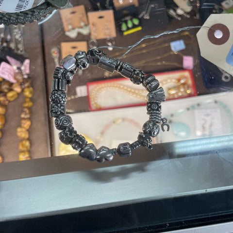 Vintage Pandora Charm Bracelet Sterling Silver